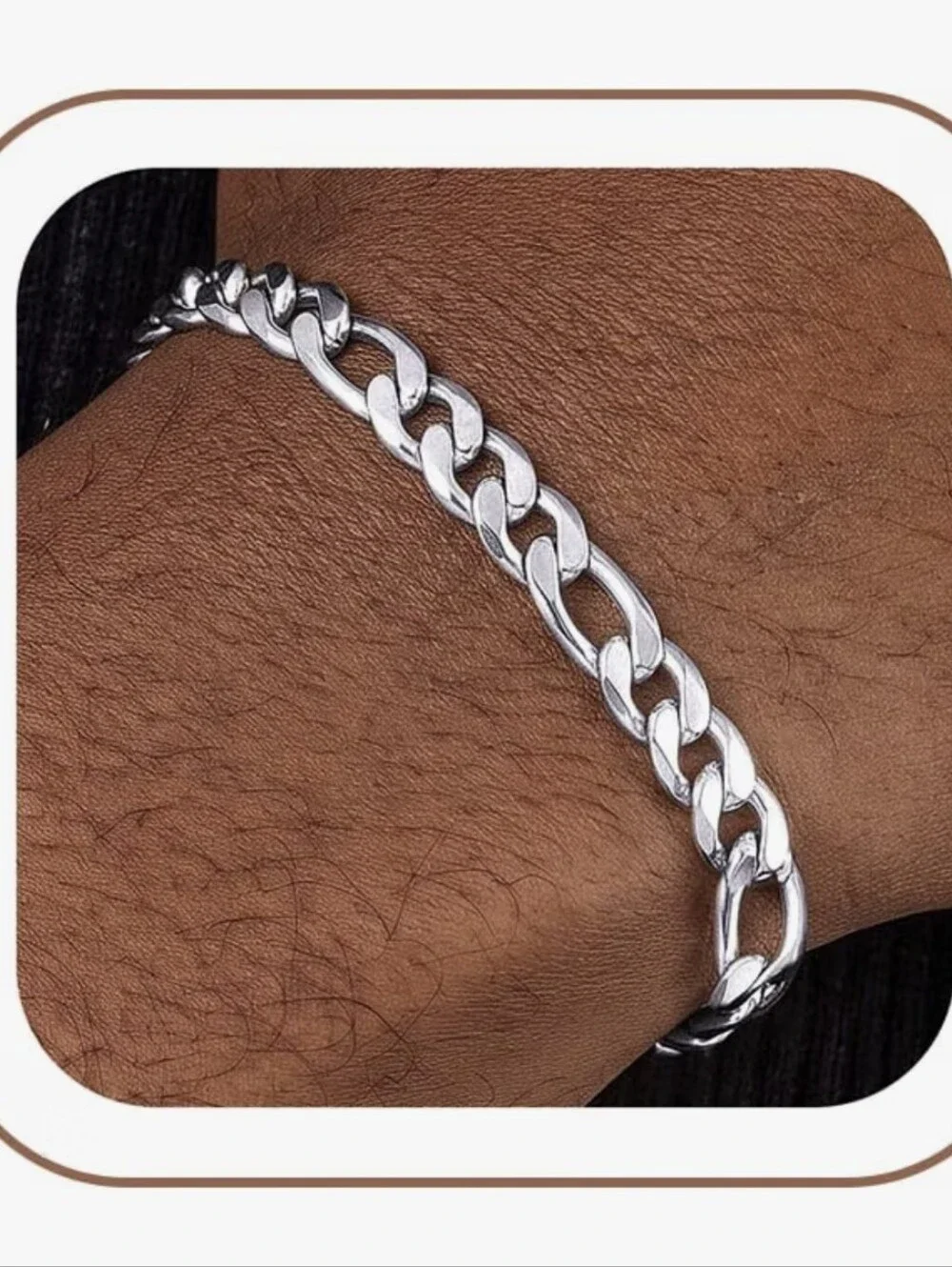 925 Silver Cuban Link Bracelet